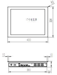 1000:1 17 Inch Industrial Touch Panel PC Computer Windows 10 I7 8550U CPU