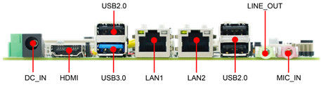 2LAN 6COM 8USB 3.5&quot; Motherboard Soldered Onboard Intel J1900 CPU