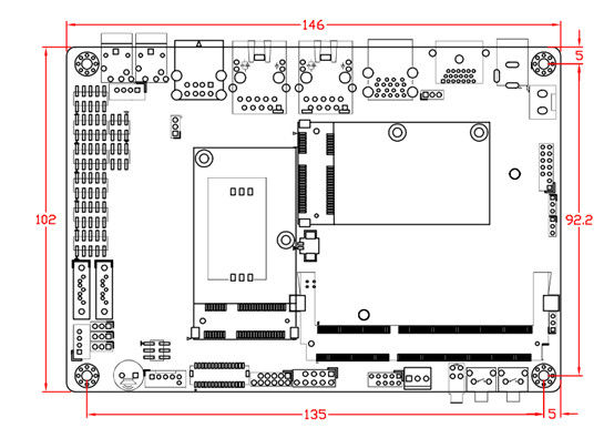 2LAN 6COM 8USB 3.5&quot; Motherboard Soldered Onboard Intel J1900 CPU