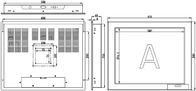 X170Z 17&quot; 800:1 Industrial Touch Screen Monitor / Industrial LCD Touch Screen