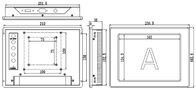 8 Inch PC Industrial Touch Screen Monitor DC 12V Interface 250 cd/m2 Brightness