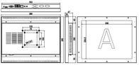 15&quot; Embedded Industrial Touch Panel PC 4G DDR3 Memory 64G MSATA