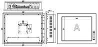 IP65 17&quot; Industrial PC Touch Screen Monitor 1 Extended Slot I3 I5 I7 Desktop CPU