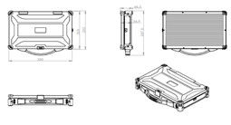 Vehicle Type Industrial Rugged Handheld Computer 13.3&quot; Fanless Structure Design