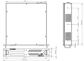 2U Standard Industrial Rugged Notebook Rack Mount Computer