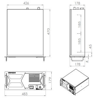 4U 19 Inch Rack Mount Rugged Industrial Server Support Windows / Linux system