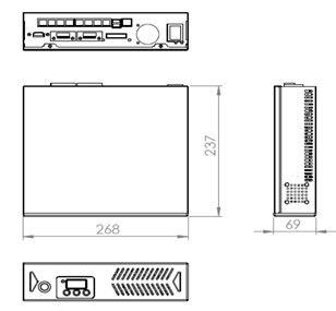 Industrial 2U Embedded Box PC Computer Multi Network Port INTEL I7 I5 I3