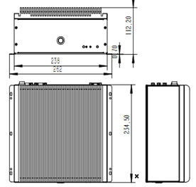 2U Embedded Industrial Fanless Computer Touch Panel PC Intel I5-6360U I3 / I7