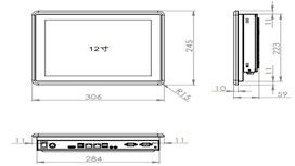 12.1&quot; Industrial Capacitive Touch Panel PC Optional 9 - 36V Wide Voltage Input