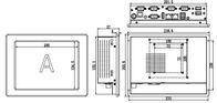 8 Inch Resistive Industrial Computer Monitors Touchscreen Panel PC VESA Mounting