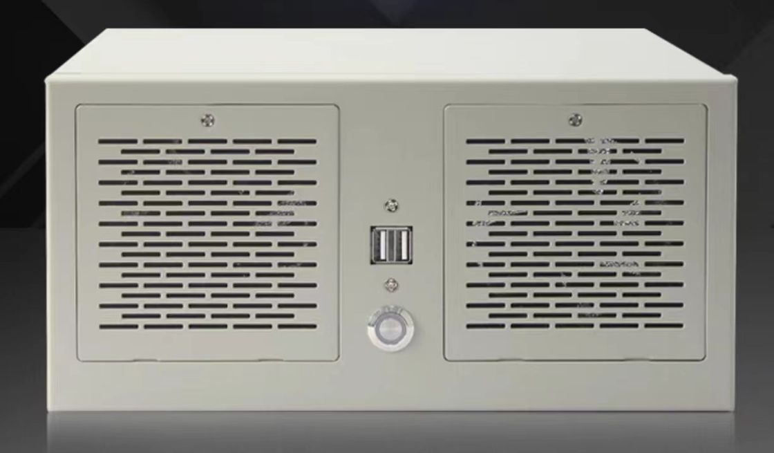 3U Small Industrial Wall Mount Touch Screen Computer Support Full Height PCI-E Slot